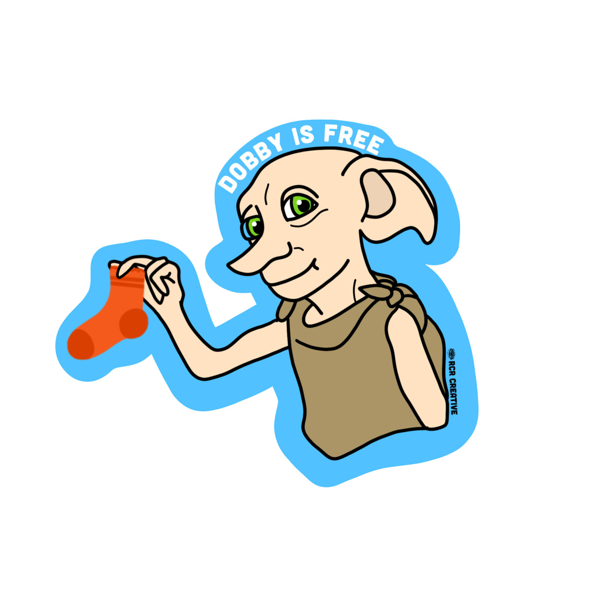 Dobby Is Free Sticker RCR Creative