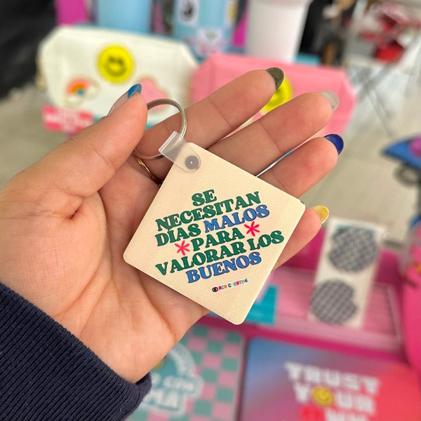 Valora los dias buenos Keychain