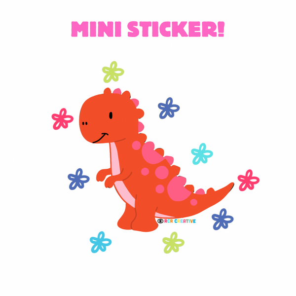 T-Rex dino MINI Sticker