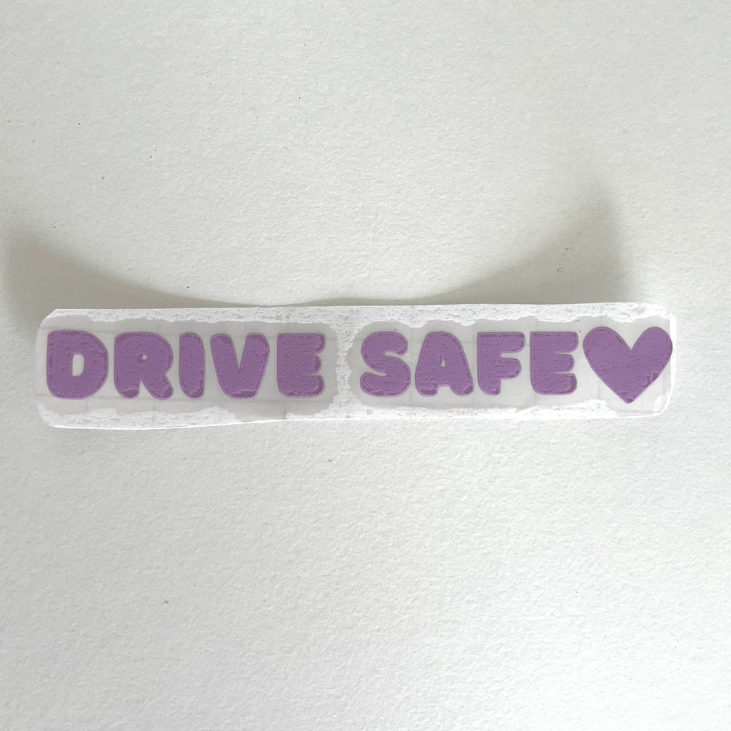 Drive Safe Rear View Car Decal