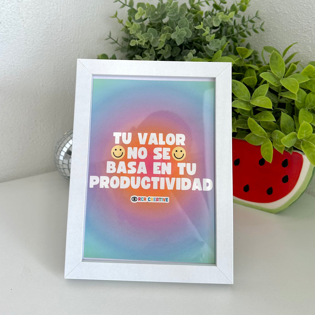 Productividad 5x7 Art Print (Includes Frame)