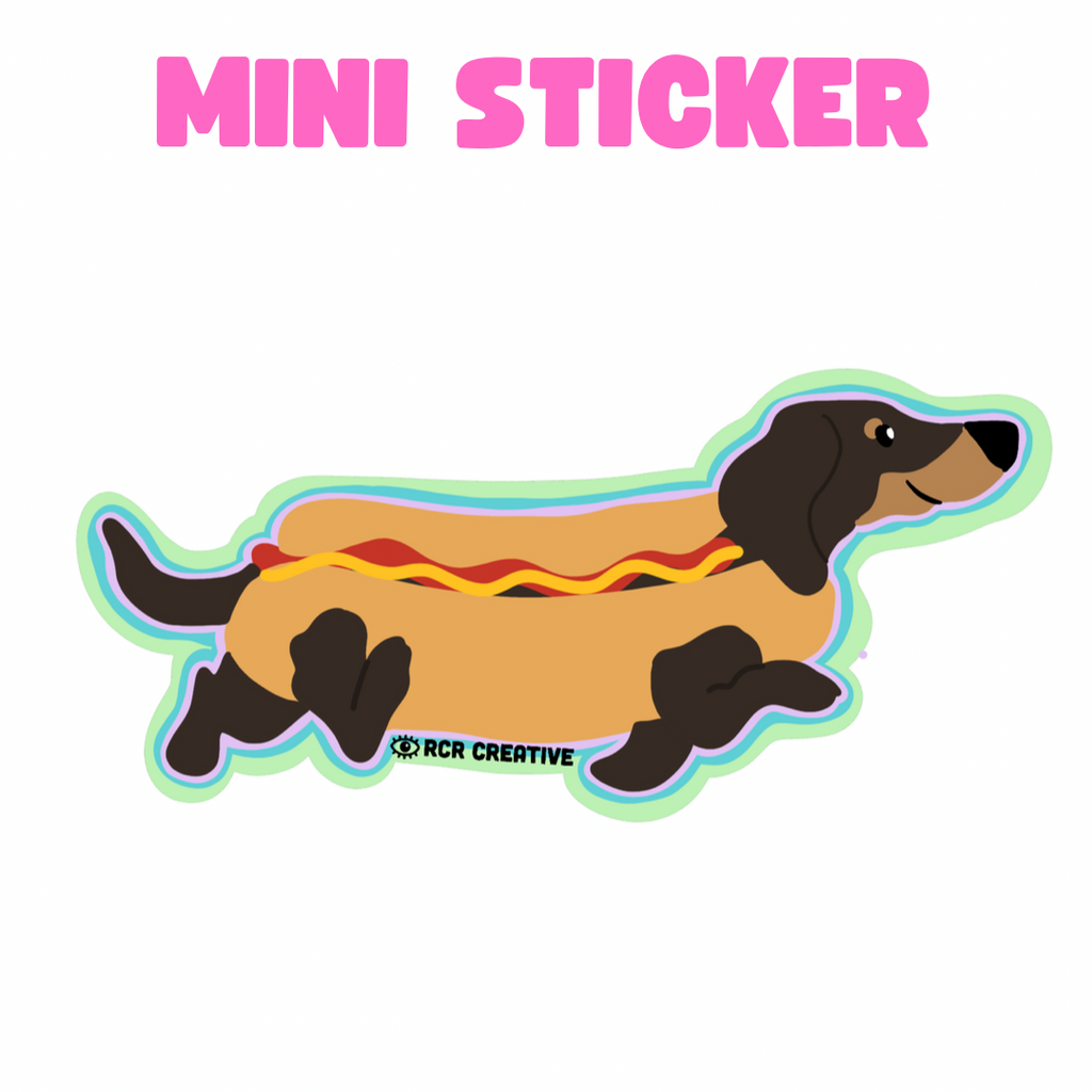 Hot Dog MINI Sticker