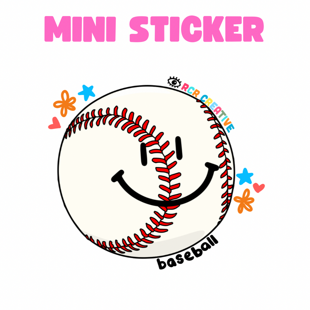 Baseball MINI Sticker