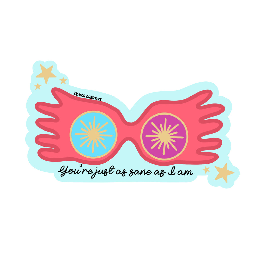 Luna Glasses Sticker