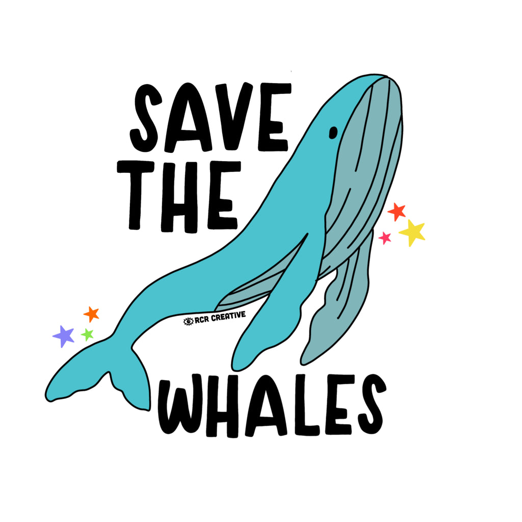 Save The Whales Stickers
