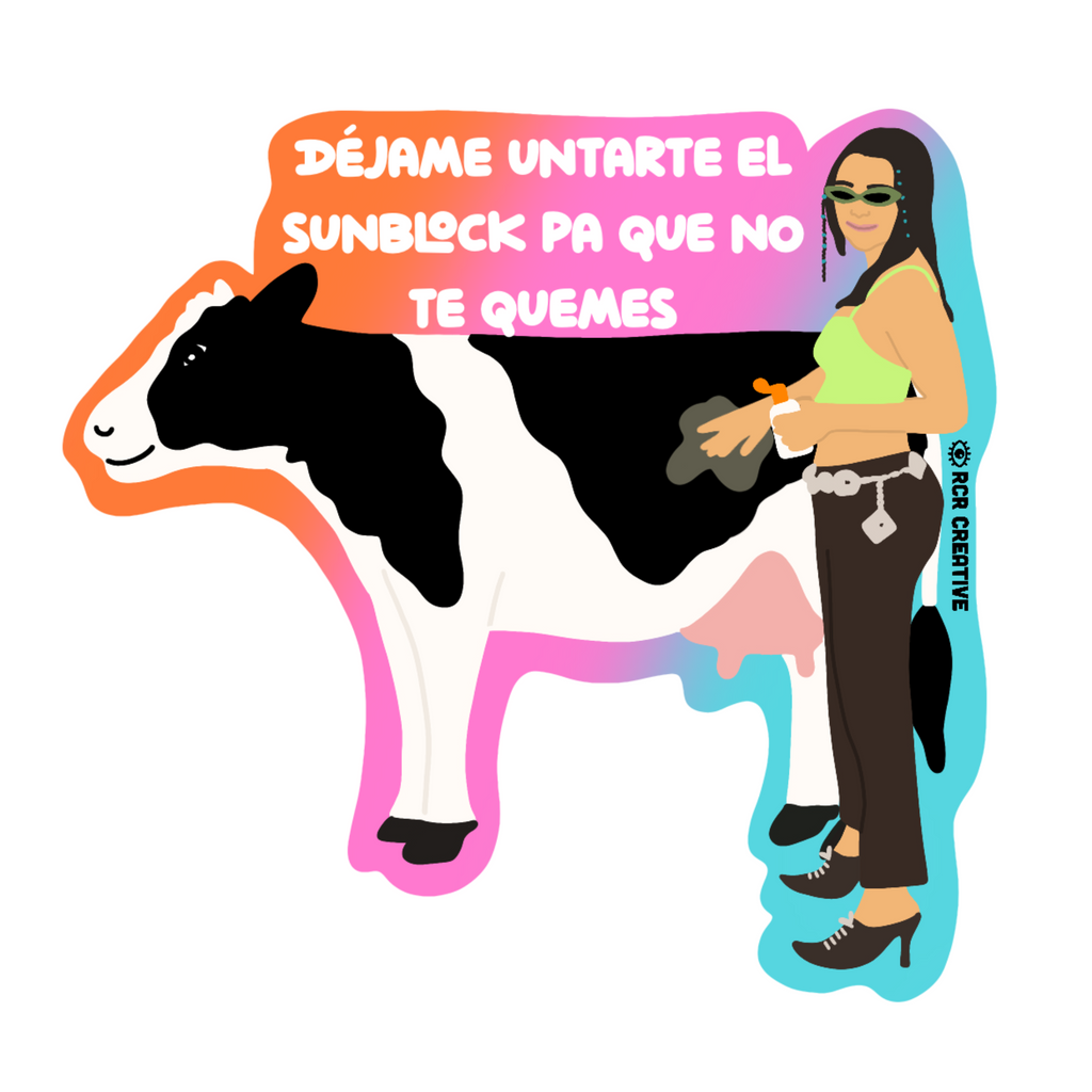 Marena y La Vaca Sticker