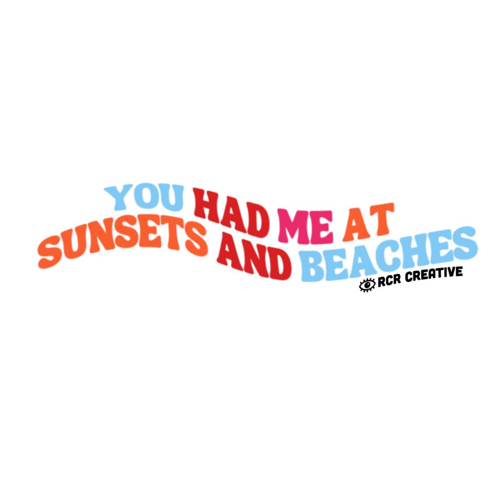 Sunsets and Beaches Sticker