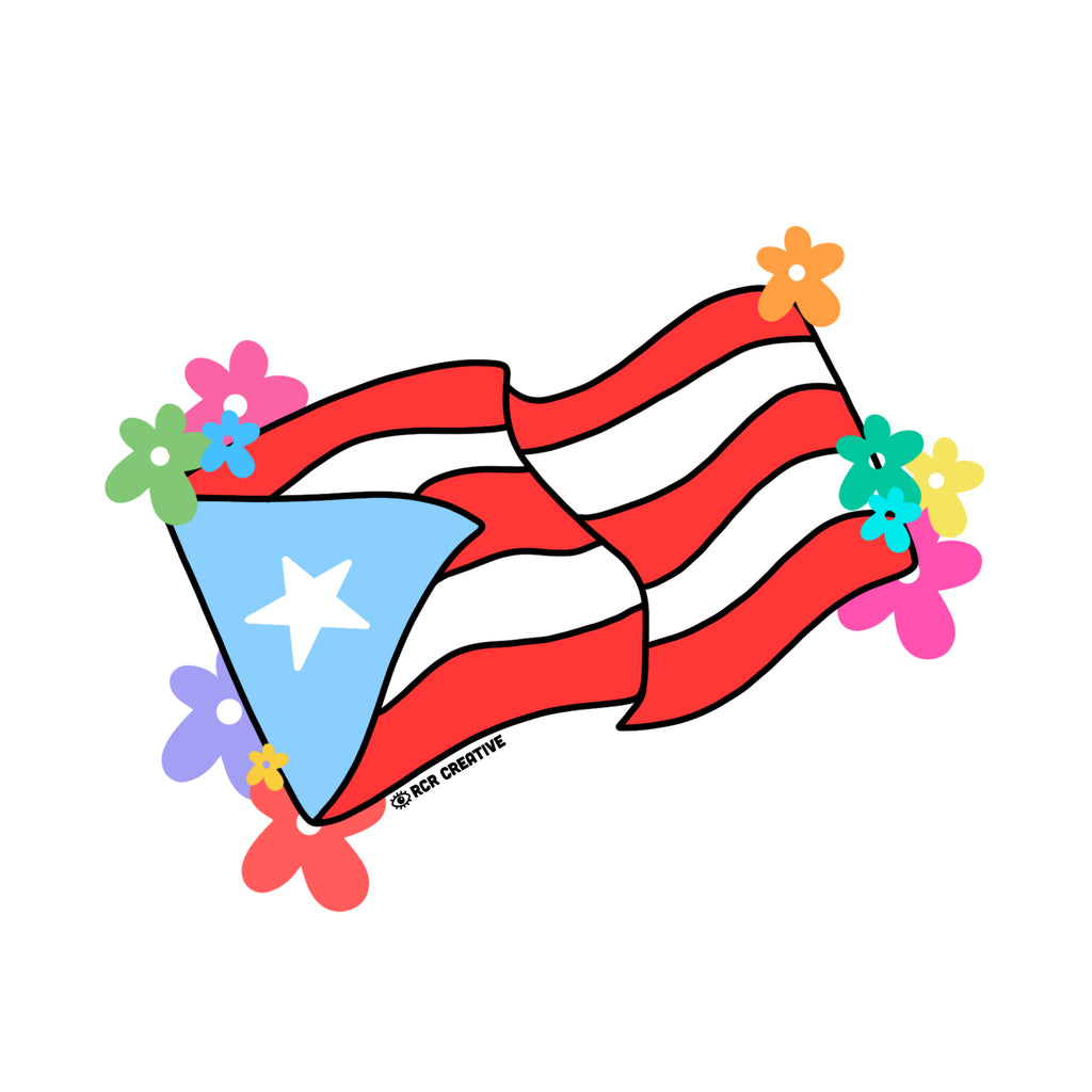 Puerto Rico Flag Sticker